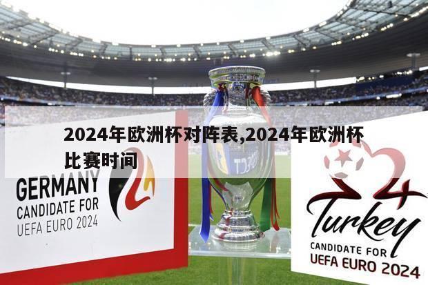 2024年欧洲杯对阵表,2024年欧洲杯比赛时间