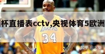 欧洲杯直播表cctv,央视体育5欧洲杯直播表